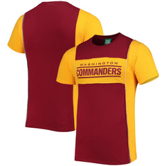 Washington Commanders Refried Apparel Split Side T-Shirt - Burgundy T-shirts