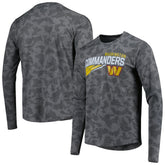 Washington Commanders MSX by Michael Strahan Camo Long Sleeve T-Shirt - Black T-shirts