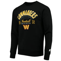 Washington Commanders Starter Pullover Sweatshirt - Black Pullover