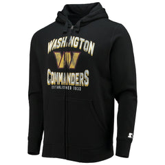 Washington Commanders Starter Post-Season Full-Zip Hoodie - Black Hoodies