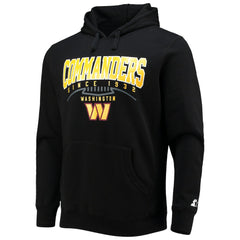 Washington Commanders Starter Premier Pullover Hoodie - Black Hoodies