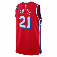 Joel Embiid Philadelphia 76ers Jordan Brand Unisex Swingman Jersey Statement Edition Red outlet