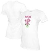 Arizona Diamondbacks Tiny Turnip Women's Blooming Baseballs T-Shirt - White T-shirts