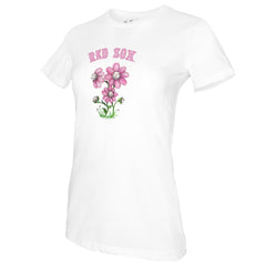 Boston Red Sox Tiny Turnip Women's Blooming Baseballs T-Shirt - White T-shirts