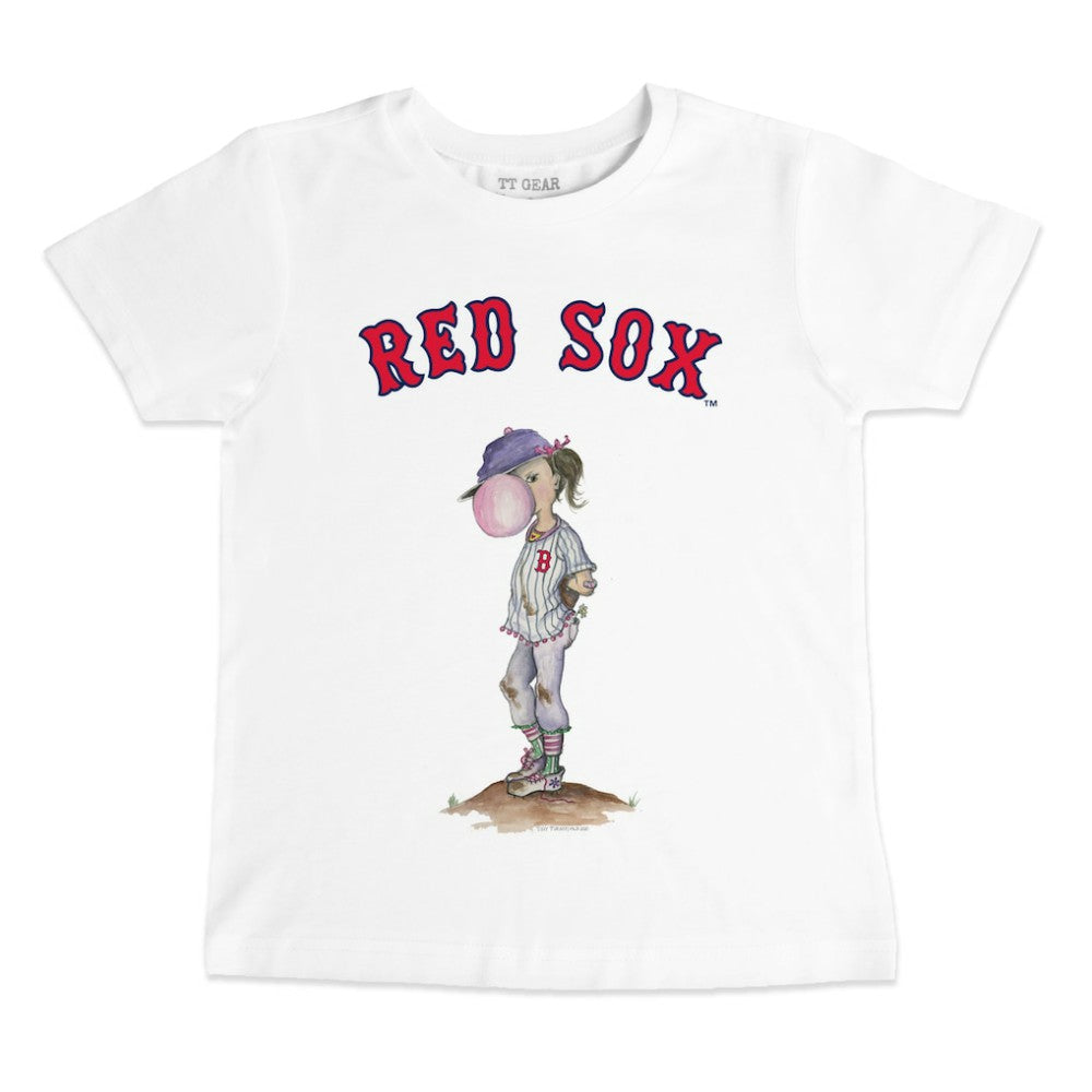 Boston Red Sox Tiny Turnip Youth Bubbles T-Shirt - White T-shirts