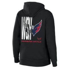 Washington Capitals WEAR by Erin Andrews Women's Sponge Fleece Full-Zip Hoodie - Black | US 4762618
