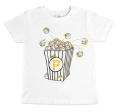 Pittsburgh Pirates Tiny Turnip Youth Popcorn T-Shirt - White T-shirts