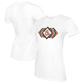 Baltimore Orioles Tiny Turnip Women's Prism Arrows T-Shirt - White T-shirts