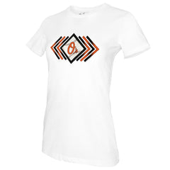 Baltimore Orioles Tiny Turnip Women's Prism Arrows T-Shirt - White T-shirts
