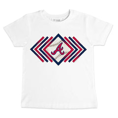 Atlanta Braves Tiny Turnip Youth Prism Arrows T-Shirt - White T-shirts