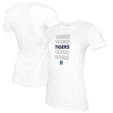Detroit Tigers Tiny Turnip Women's Stacked T-Shirt - White T-shirts