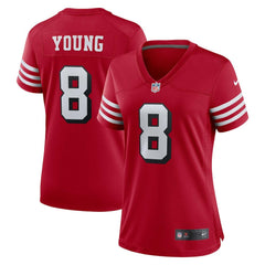 Steve Young San Francisco 49ers Women's Alternate Game Jersey - Scarlet Jerseys