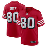 Jerry Rice San Francisco 49ers Retired Player Alternate Game Jersey - Scarlet Jerseys