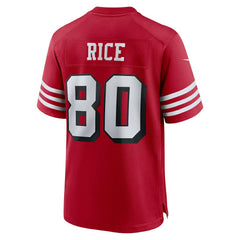 Jerry Rice San Francisco 49ers Retired Player Alternate Game Jersey - Scarlet Jerseys