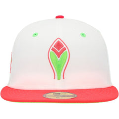 Atlanta Braves New Era 150th Anniversary Strawberry Lolli 59FIFTY Fitted Hat - White/Coral Hats