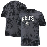 Brooklyn Nets Big & Tall Marble Dye Tonal Performance T-Shirt Black outlet