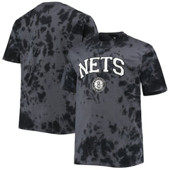Brooklyn Nets Big & Tall Marble Dye Tonal Performance T-Shirt Black outlet