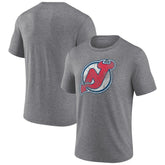 New Jersey Devils Wraparound Tri-Blend T-Shirt - Heather Gray | US 4773201