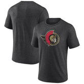 Ottawa Senators Wraparound Tri-Blend T-Shirt - Charcoal | US 4773204