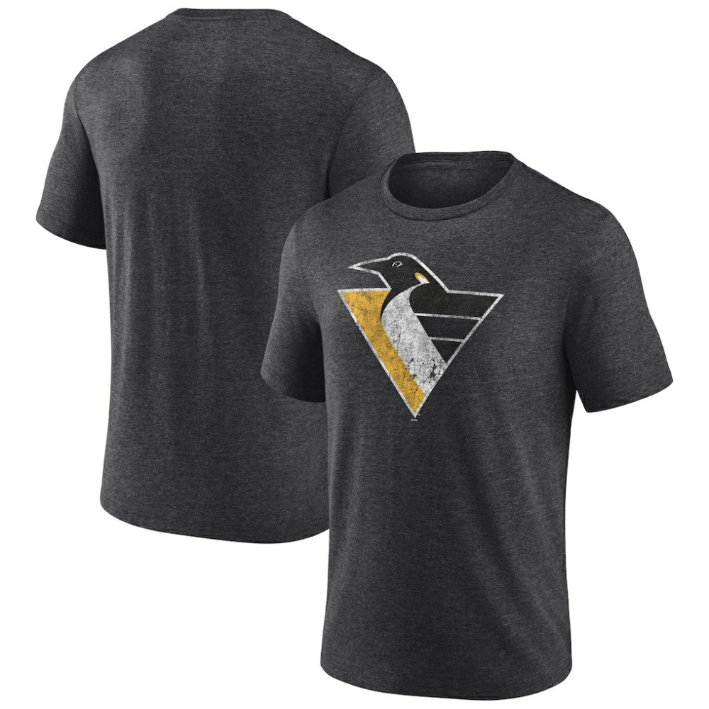 Pittsburgh Penguins Wraparound Tri-Blend T-Shirt - Charcoal | US 4773206