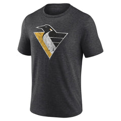 Pittsburgh Penguins Wraparound Tri-Blend T-Shirt - Charcoal | US 4773206