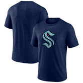 Seattle Kraken Wraparound Tri-Blend T-Shirt - Deep Sea Blue | US 4773208