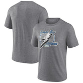 Tampa Bay Lightning Wraparound Tri-Blend T-Shirt - Heather Gray | US 4773210