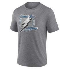 Tampa Bay Lightning Wraparound Tri-Blend T-Shirt - Heather Gray | US 4773210