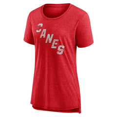 Carolina Hurricanes Women's Slow Whistle Tri-Blend T-Shirt - Red | US 4773835