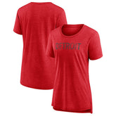 Detroit Red Wings Women's Slow Whistle Tri-Blend T-Shirt - Red | US 4773837