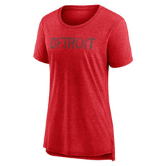 Detroit Red Wings Women's Slow Whistle Tri-Blend T-Shirt - Red | US 4773837