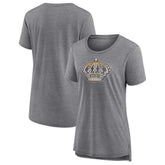Los Angeles Kings Women's Slow Whistle Tri-Blend T-Shirt - Gray | US 4773840