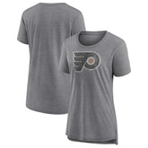 Philadelphia Flyers Women's Slow Whistle Tri-Blend T-Shirt - Gray | US 4773847