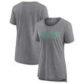 San Jose Sharks Women's Slow Whistle Tri-Blend T-Shirt - Gray | US 4773848