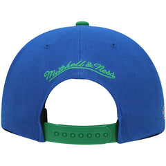 Dallas Mavericks Hardwood Classics Snapback Hat Blue/Green - Mitchell & Ness