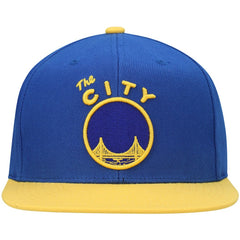 Golden State Warriors Hardwood Classics Snapback Hat Royal/Gold - Mitchell & Ness outlet