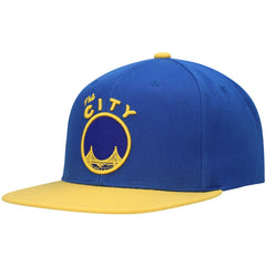 Golden State Warriors Hardwood Classics Snapback Hat Royal/Gold - Mitchell & Ness outlet