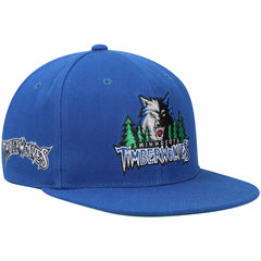 Minnesota Timberwolves Hardwood Classics Snapback Hat Blue - Mitchell & Ness