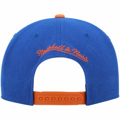 New York Knicks Hardwood Classics Snapback Hat Blue/Orange - Mitchell & Ness