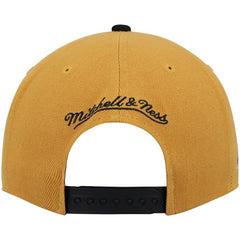 Philadelphia 76ers Hardwood Classics Snapback Hat Gold/Black - Mitchell & Ness
