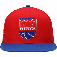 Sacramento Kings Hardwood Classics Snapback Hat Red/Royal - Mitchell & Ness