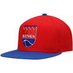 Sacramento Kings Hardwood Classics Snapback Hat Red/Royal - Mitchell & Ness