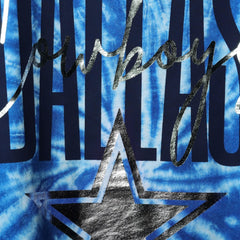 Dallas Cowboys Lauren James Women's Tie-Dye Jersey Boxy Tank Top - Royal Jerseys