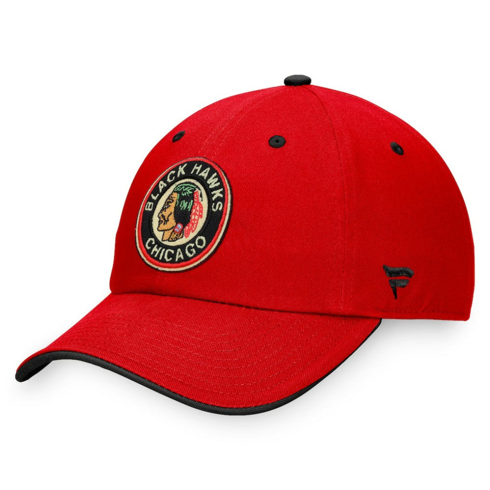 Chicago Blackhawks Fanatics Original Six Adjustable Hat - Red | US 4783883