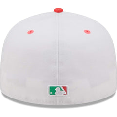 Los Angeles Dodgers New Era 50th Anniversary in Los Angeles Watermelon Lolli 59FIFTY Fitted Hat - White/Green Hats