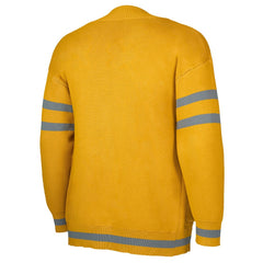Atlanta Hawks NBA x Keiser Clark No Caller ID Button-Up Cardigan Yellow/Gray