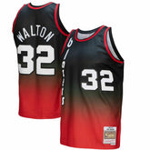 Bill Walton Portland Trail Blazers 1976/77 Hardwood Classics Fadeaway Swingman Player Jersey Red/Black - Mitchell & Ness