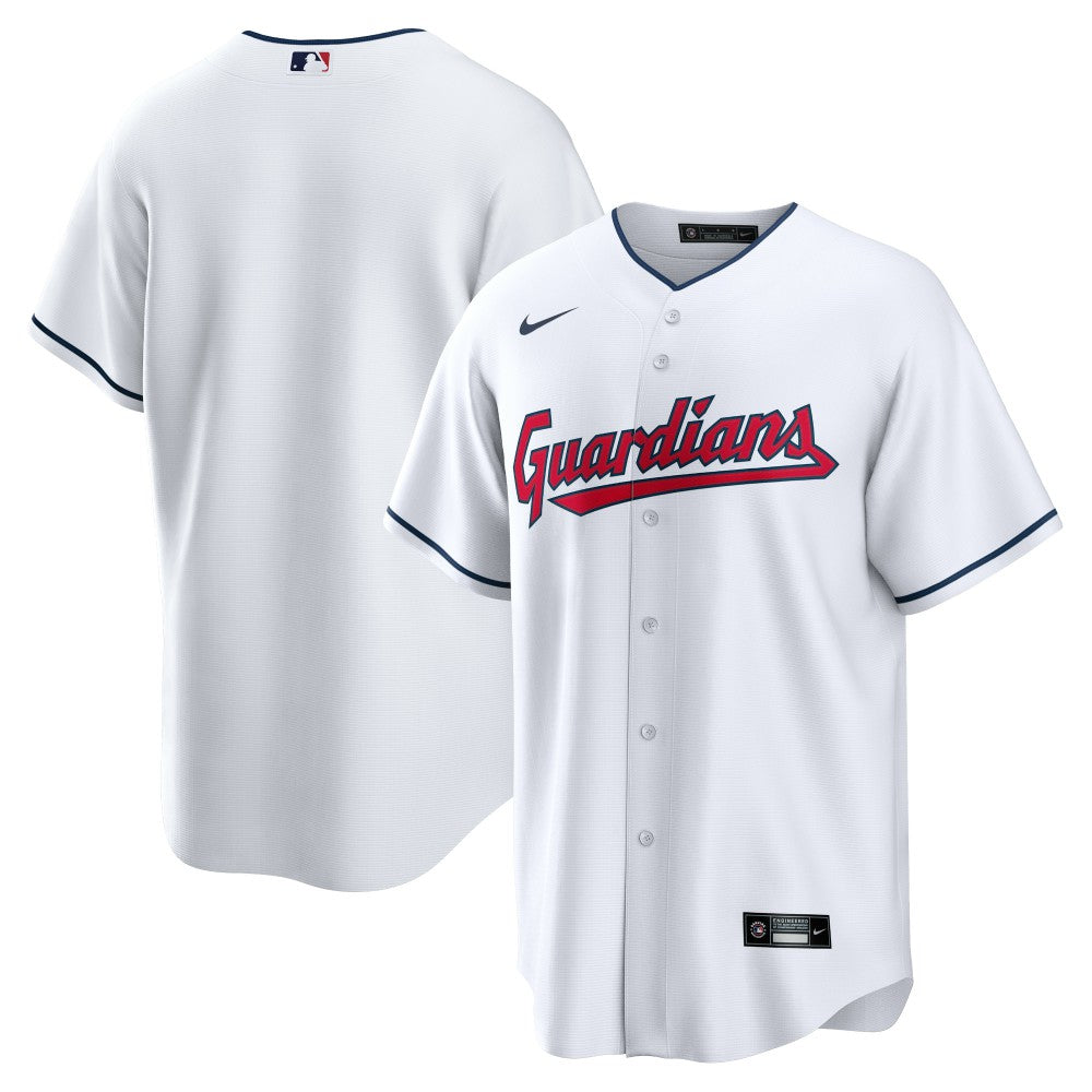 Cleveland Guardians Nike Home Blank Replica Jersey - White Jerseys
