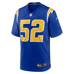 Khalil Mack Los Angeles Chargers Alternate Game Jersey - Royal Jerseys