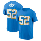 Khalil Mack Los Angeles Chargers Player Name & Number T-Shirt - Powder Blue T-shirts
